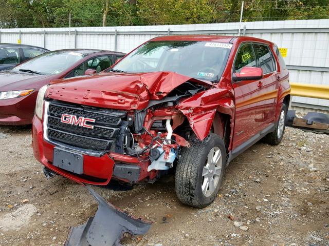 2GKALMEK9D6173384 - 2013 GMC TERRAIN SL RED photo 2