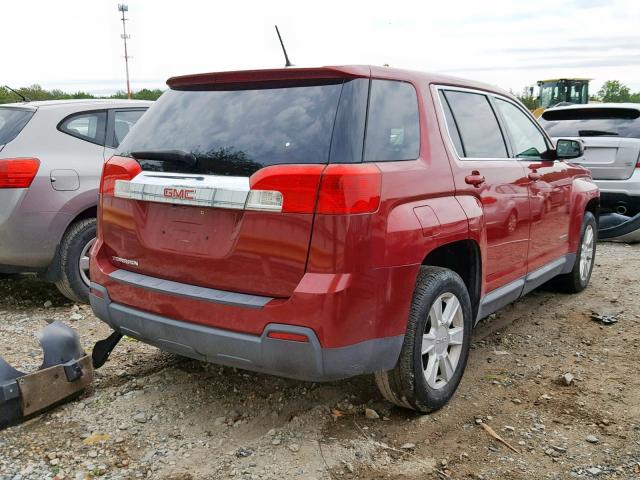 2GKALMEK9D6173384 - 2013 GMC TERRAIN SL RED photo 4