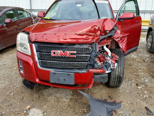 2GKALMEK9D6173384 - 2013 GMC TERRAIN SL RED photo 7