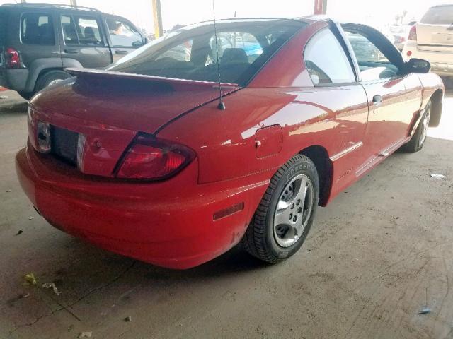 3G2JB12F05S117099 - 2005 PONTIAC SUNFIRE RED photo 4