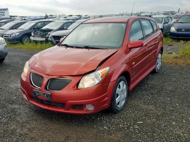 5Y2SL67878Z409456 - 2008 PONTIAC VIBE RED photo 2