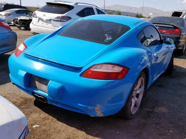 WP0AB29876U784844 - 2006 PORSCHE CAYMAN S BLUE photo 4