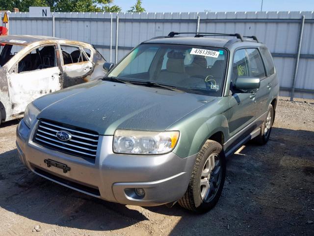 JF1SG67657H703869 - 2007 SUBARU FORESTER 2 TEAL photo 2