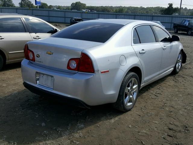 1G1ZC5EB8AF178381 - 2010 CHEVROLET MALIBU 1LT SILVER photo 4