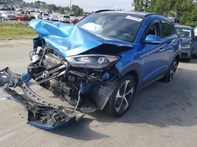 KM8J33A21GU210375 - 2016 HYUNDAI TUCSON LIM BLUE photo 2