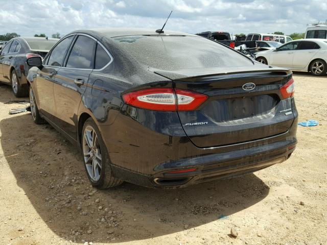 3FA6P0K94ER163457 - 2014 FORD FUSION TIT BLACK photo 3