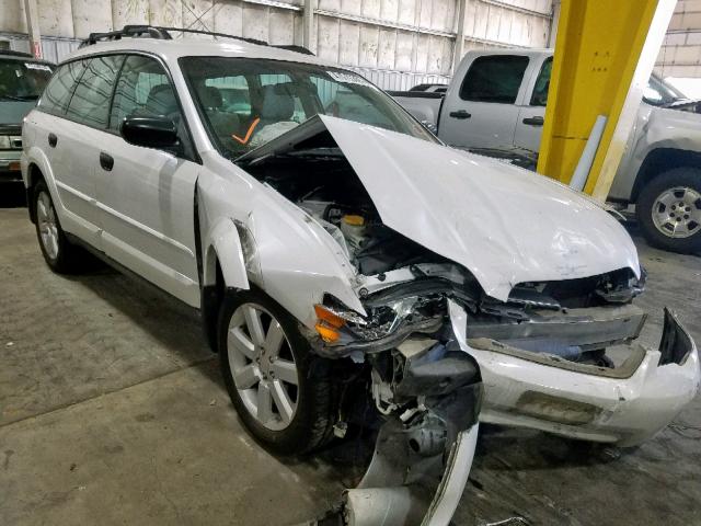 4S4BP61C677327595 - 2007 SUBARU LEGACY OUT WHITE photo 1