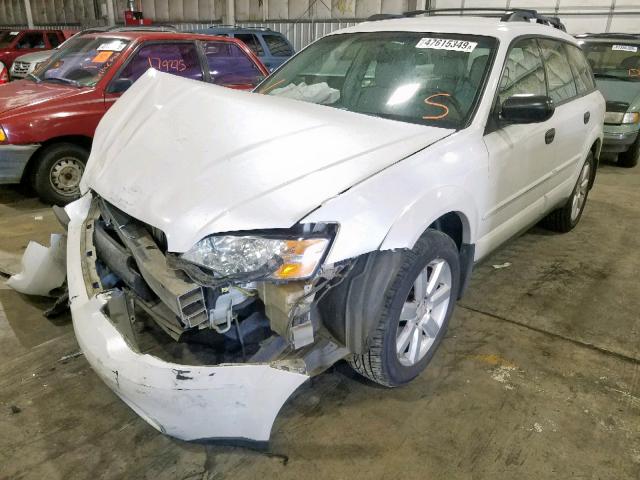 4S4BP61C677327595 - 2007 SUBARU LEGACY OUT WHITE photo 2