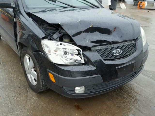 KNADE243296528651 - 2009 KIA RIO 5 SX BLACK photo 9