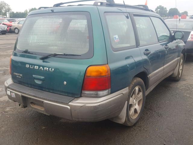 JF1SF6554WH780986 - 1998 SUBARU FORESTER S GREEN photo 4