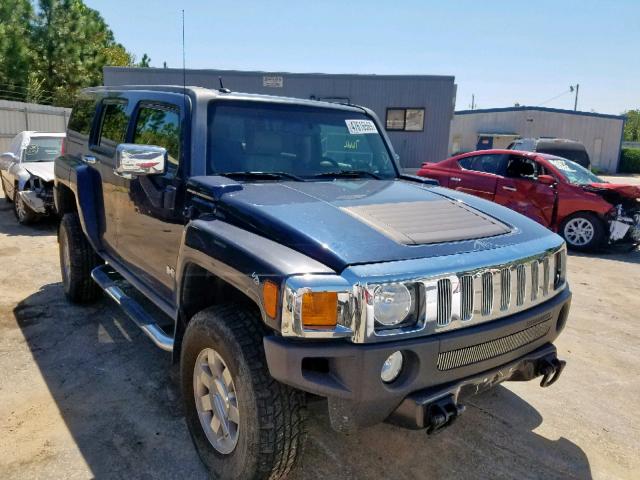 5GTDN13E078198664 - 2007 HUMMER H3 BLUE photo 1