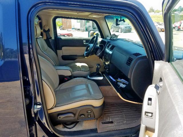 5GTDN13E078198664 - 2007 HUMMER H3 BLUE photo 5