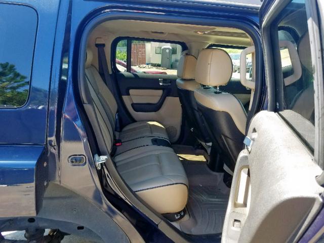 5GTDN13E078198664 - 2007 HUMMER H3 BLUE photo 6