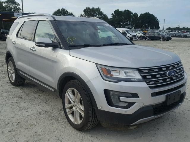 1FM5K8F89GGB31002 - 2016 FORD EXPLORER L SILVER photo 1