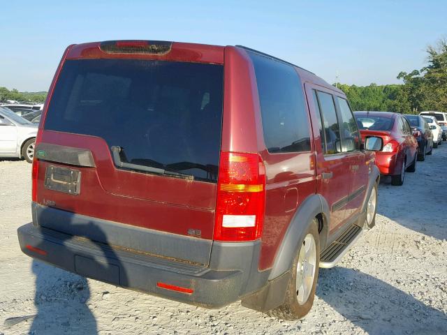 SALAE24416A366561 - 2006 LAND ROVER LR3 RED photo 4