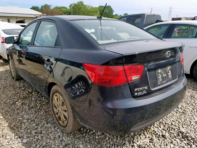 KNAFU4A26A5874232 - 2010 KIA FORTE EX BLACK photo 3