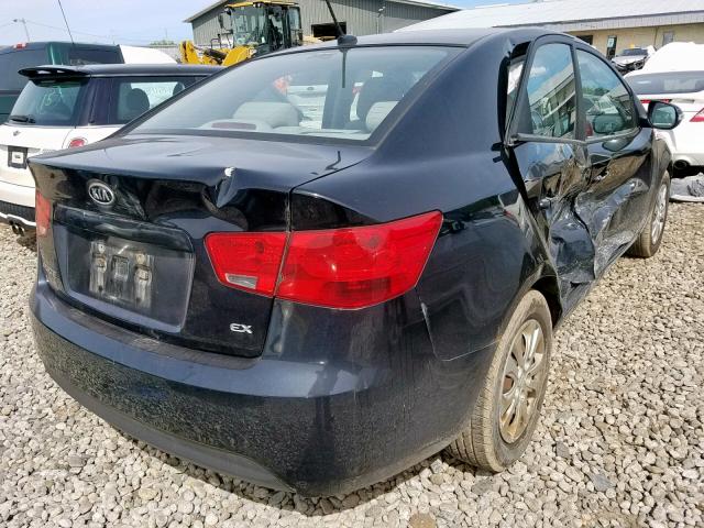 KNAFU4A26A5874232 - 2010 KIA FORTE EX BLACK photo 4