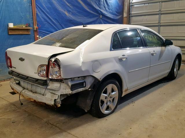 1G1ZG57B494169217 - 2009 CHEVROLET MALIBU LS WHITE photo 4