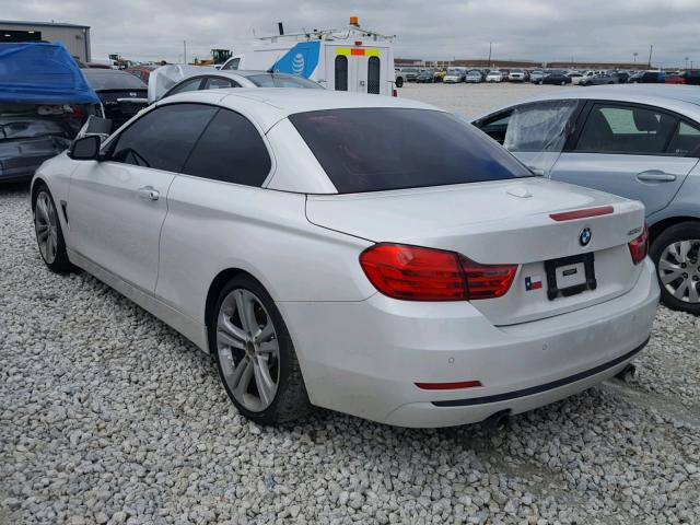 WBA3T3C51EJ876538 - 2014 BMW 435 I WHITE photo 3