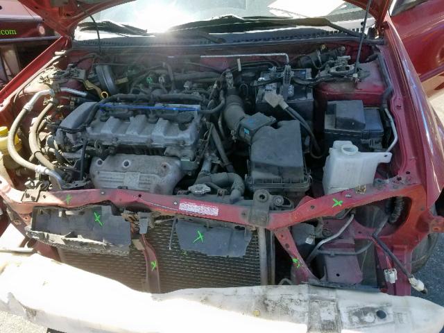 JM1BJ225120561207 - 2002 MAZDA PROTEGE DX RED photo 7