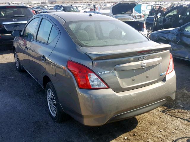 3N1CN7AP0GL894388 - 2016 NISSAN VERSA S GRAY photo 3