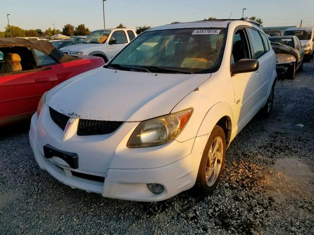 5Y2SM628X3Z431657 - 2003 PONTIAC VIBE WHITE photo 2