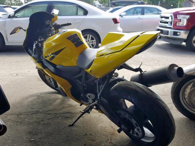 JS1GN7CA142110332 - 2004 SUZUKI GSX-R600 K YELLOW photo 3