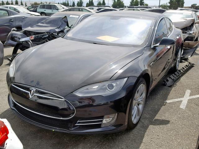 5YJSA1CP4DFP24737 - 2013 TESLA MODEL S أسود صورة 2