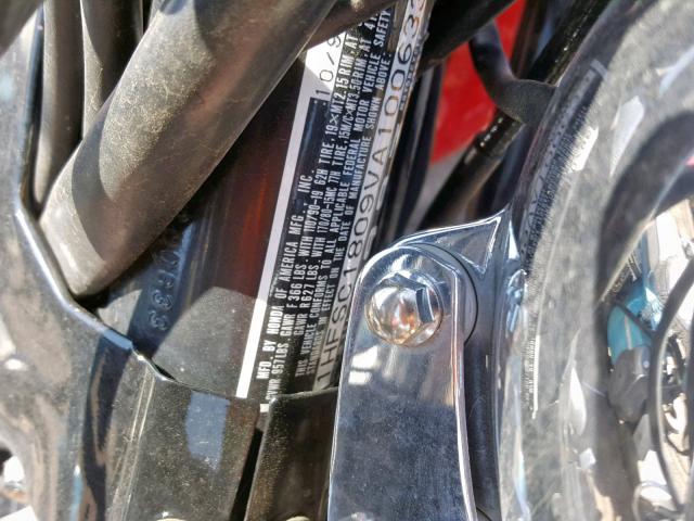 1HFSC1809VA100633 - 1997 HONDA VT1100 C1A RED photo 10