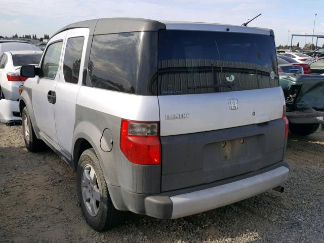 5J6YH18564L015389 - 2004 HONDA ELEMENT EX SILVER photo 3