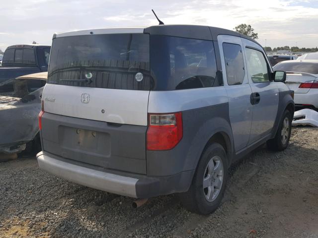 5J6YH18564L015389 - 2004 HONDA ELEMENT EX SILVER photo 4