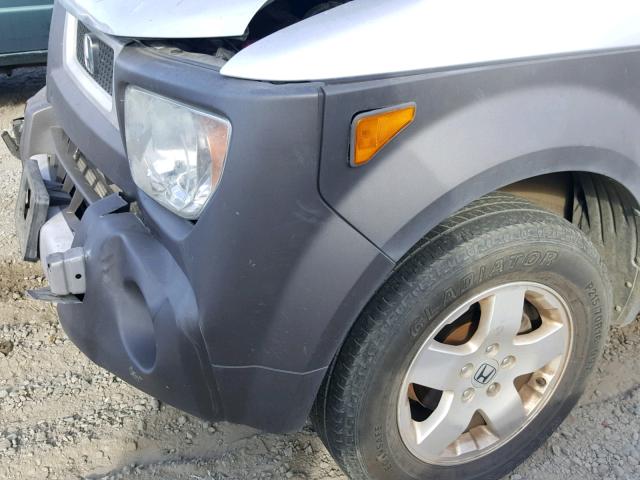 5J6YH18564L015389 - 2004 HONDA ELEMENT EX SILVER photo 9