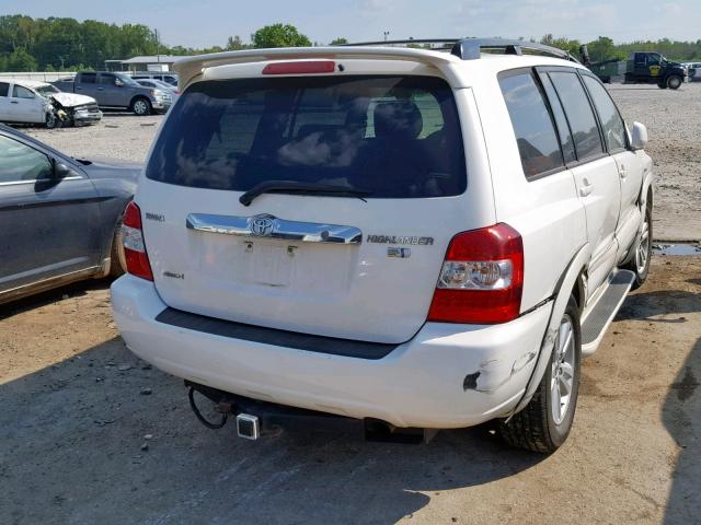 JTEEW21A760004929 - 2006 TOYOTA HIGHLANDER HYBRID  photo 4