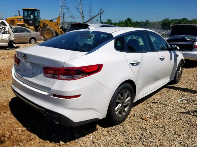 5XXGT4L37LG386423 - 2020 KIA OPTIMA WHITE photo 4