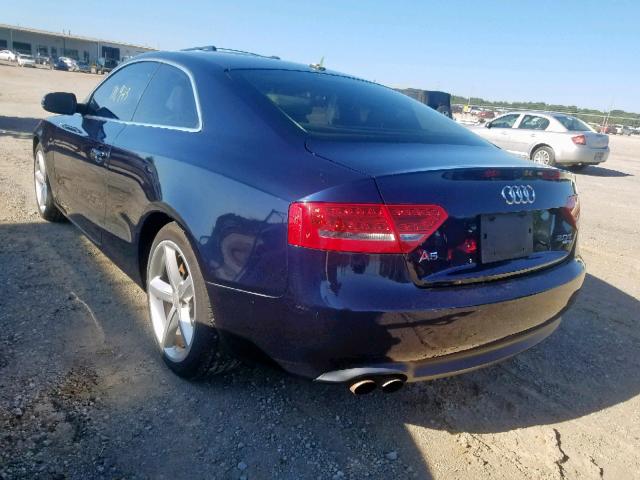 WAULFAFR1AA036604 - 2010 AUDI A5 PREMIUM BLUE photo 3