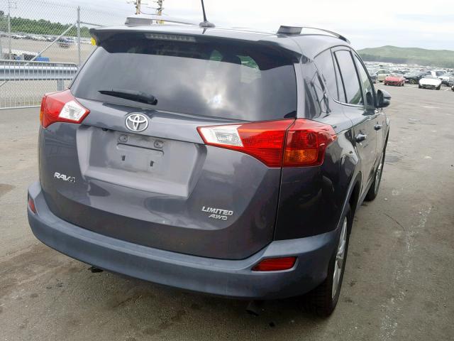 2T3DFREV2EW152339 - 2014 TOYOTA RAV4 LIMIT GRAY photo 4