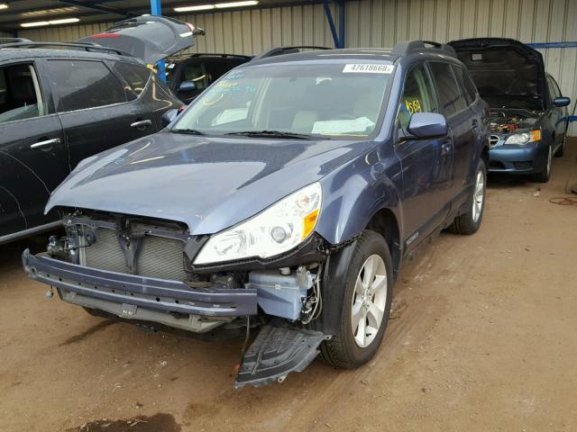 4S4BRDJC7D2300168 - 2013 SUBARU OUTBACK 3. BLUE photo 2