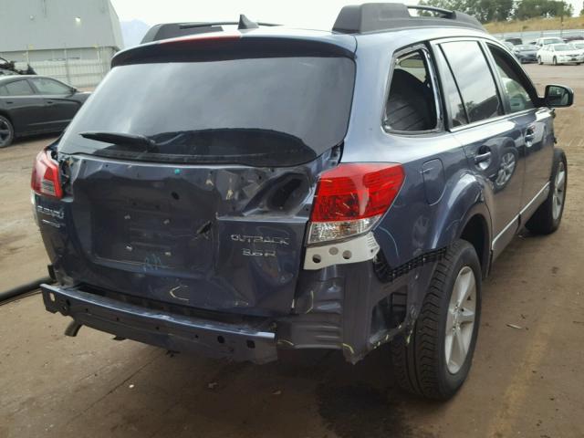 4S4BRDJC7D2300168 - 2013 SUBARU OUTBACK 3. BLUE photo 4