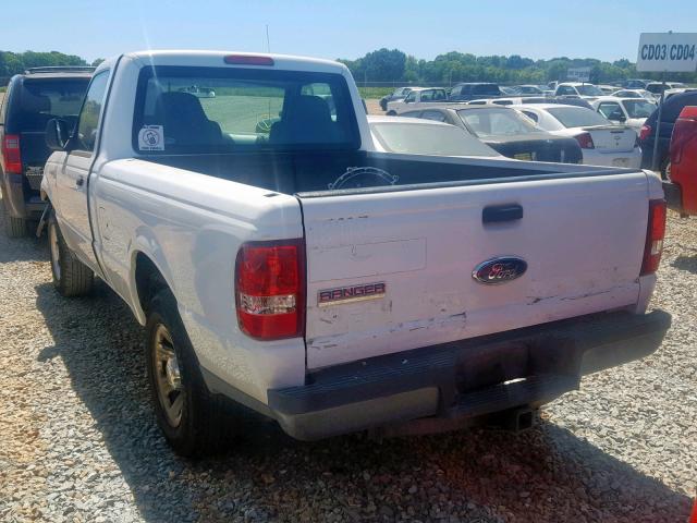 1FTYR10D09PA51455 - 2009 FORD RANGER WHITE photo 3