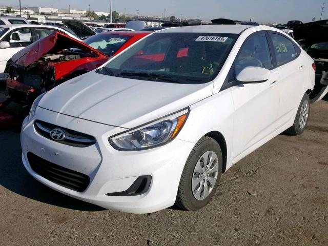 KMHCT4AE9HU317507 - 2017 HYUNDAI ACCENT SE WHITE photo 2