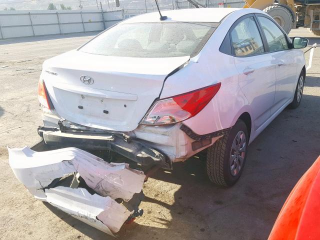 KMHCT4AE9HU317507 - 2017 HYUNDAI ACCENT SE WHITE photo 4