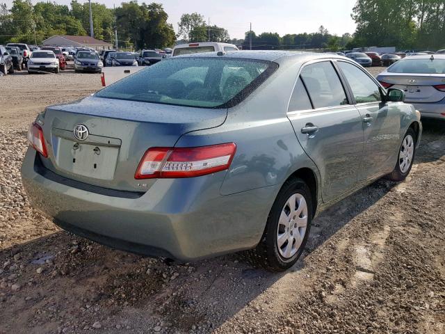 4T1BF3EK0BU688284 - 2011 TOYOTA CAMRY BASE GREEN photo 4