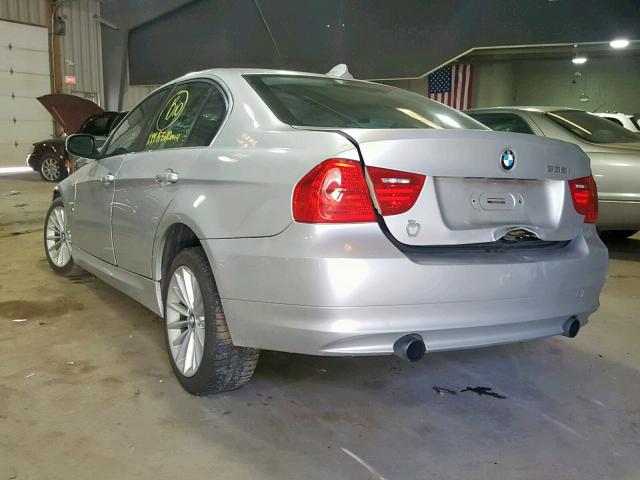 WBAPL5C59BA916826 - 2011 BMW 335 XI SILVER photo 3