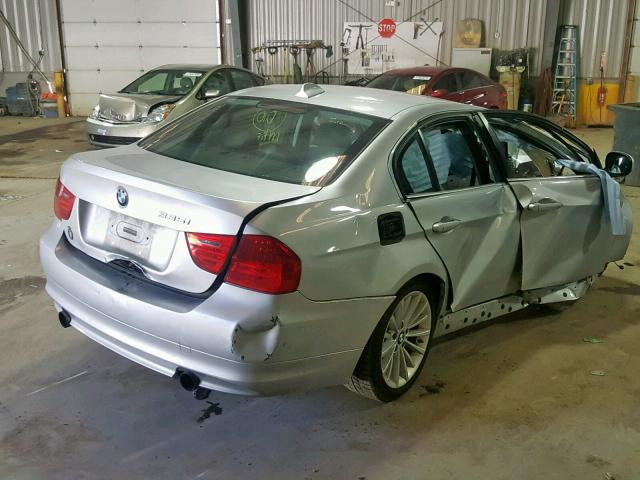 WBAPL5C59BA916826 - 2011 BMW 335 XI SILVER photo 4