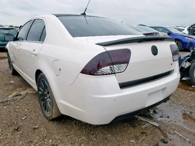 3MEDM0L33AR661128 - 2010 MERCURY MILAN HYBR WHITE photo 3