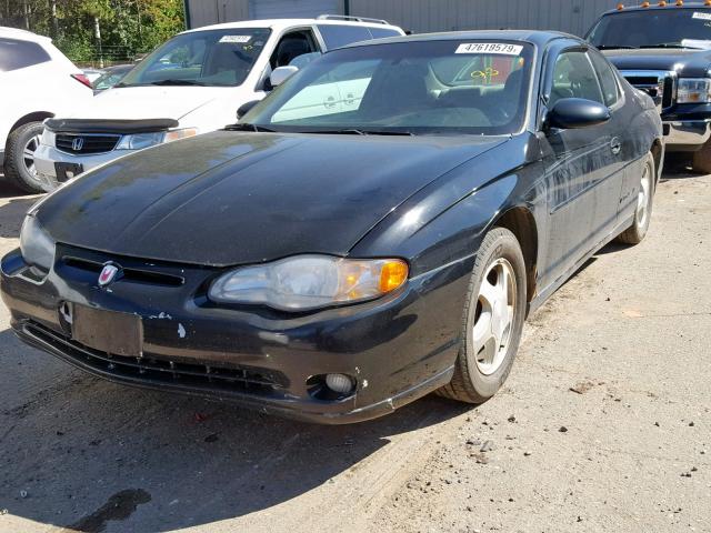 2G1WX12K339447256 - 2003 CHEVROLET MONTE CARL BLACK photo 2