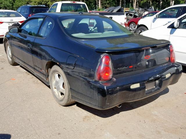 2G1WX12K339447256 - 2003 CHEVROLET MONTE CARL BLACK photo 3