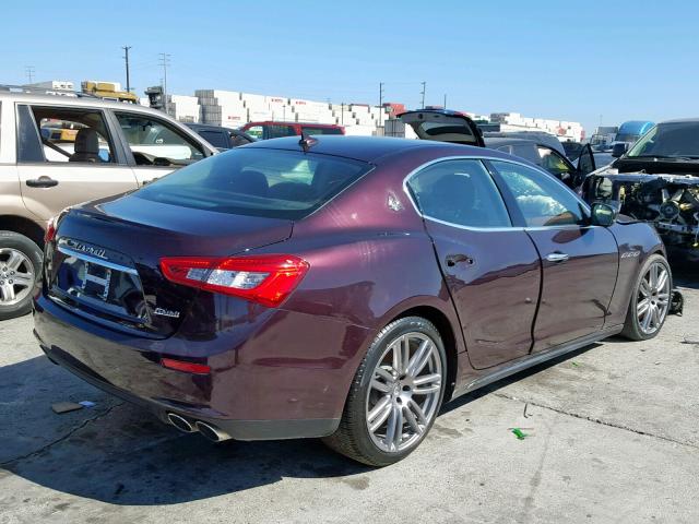 ZAM57XSA2H1240491 - 2017 MASERATI GHIBLI PURPLE photo 4