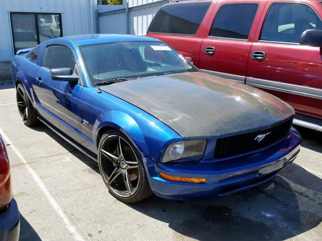 1ZVHT82H565171959 - 2006 FORD MUSTANG GT BLUE photo 1