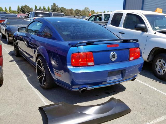 1ZVHT82H565171959 - 2006 FORD MUSTANG GT BLUE photo 3